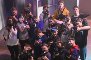 kids birthday party laser tag kid